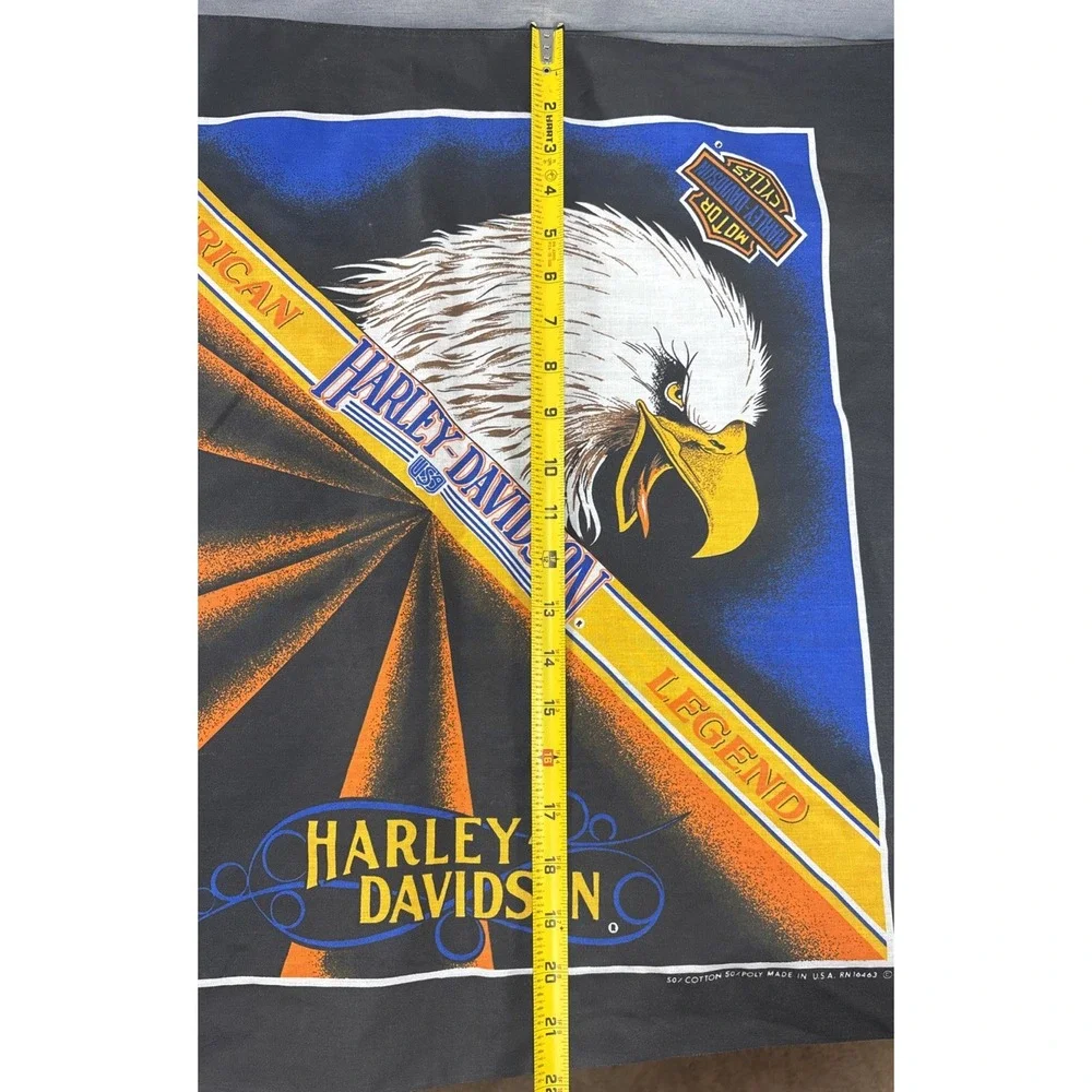 Official Harley Davidson Eagle Handkerchief Scarf Bandana Break Away Broken Wing